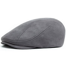 Load image into Gallery viewer, Mens Flat Cap - Winter suede style cap