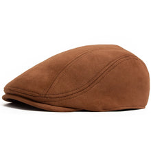 Load image into Gallery viewer, Mens Flat Cap - Winter suede style cap