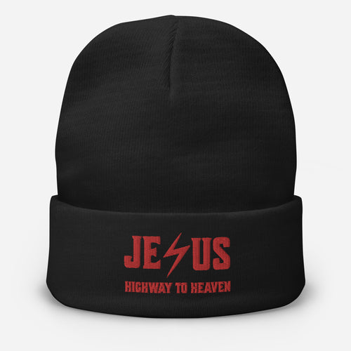 Jesus Religious Gift:Embroidered  Beanie 