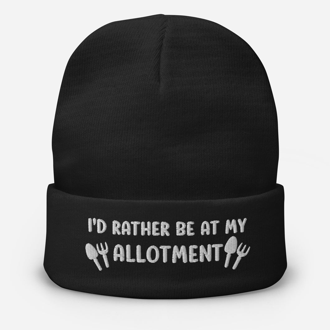 Gardening Gifts - I’d rather be at my allotment Beanie Hat 