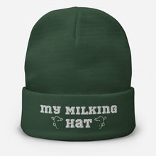 Load image into Gallery viewer, Farmers Gift -Winter Warm, Embroidered Hat for Dairy Farmers 