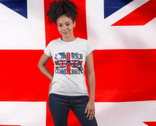 Load image into Gallery viewer, Brit t-shirt ,Union Jack cool brt t-shirt ,custom jubilee celebration t-shirt | j and p hats 