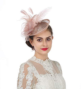 Flower Feather Headband Fascinator - Wedding Hat | j and p hats