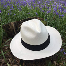 Load image into Gallery viewer, Equal Earth New Genuine Panama Hat Rolling Folding Authentic &amp; Fairtrade - White (56cm)