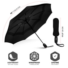 Load image into Gallery viewer, Repel Umbrella Windproof Travel Umbrella - Compact, Light, Automatic, Strong and Portable - Wind Resistant, Small Folding Backpack Umbrella for Rain - Men and Women