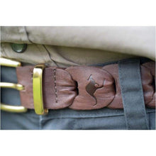 Load image into Gallery viewer, Barmah Kangaroo Leather Belt super Quality in black or brown - J and p hats Barmah Kangaroo Leather Belt super Quality in black or brown