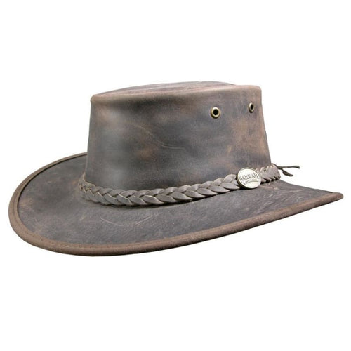 BARMAH LEATHER  HAT  1060 BRONCO BROWN-J and p hats -