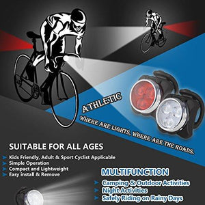 Bike Light Set, Super Bright USB Rechargeable Bicycle Lights - J and p hats Bike Light Set, Super Bright USB Rechargeable Bicycle Lights