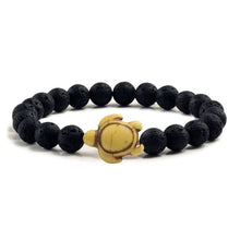 Load image into Gallery viewer, Black Lava Natural Stone Bracelets - J and p hats Black Lava Natural Stone Bracelets