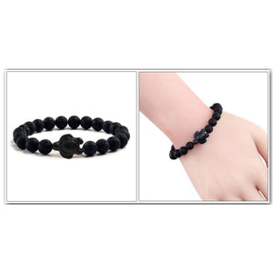 Black Lava Natural Stone Bracelets - J and p hats Black Lava Natural Stone Bracelets