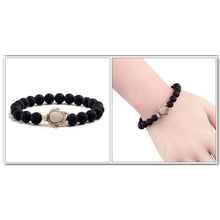 Load image into Gallery viewer, Black Lava Natural Stone Bracelets - J and p hats Black Lava Natural Stone Bracelets