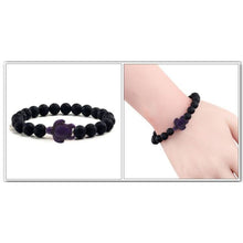 Load image into Gallery viewer, Black Lava Natural Stone Bracelets - J and p hats Black Lava Natural Stone Bracelets