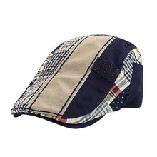 Load image into Gallery viewer, Flat Cap for Men - mens Patchwork Flat Cap