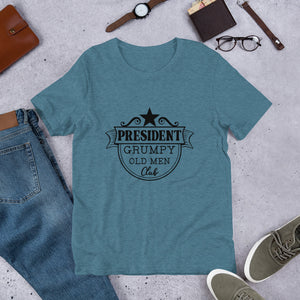 Grumpy Old Man Club Funny Logo T Shirt - retired t shirt | Jandp hats 