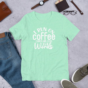 i run on coffee and cuss words Shirt | j and p hats 