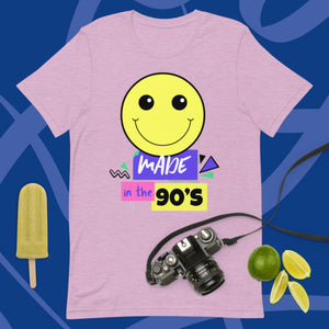 Made In The 90s Fun Smiley Face T Shirt | J and p hats