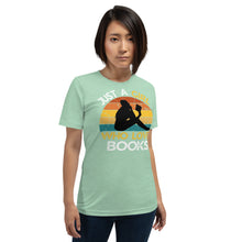 Load image into Gallery viewer, Just a Girl Who Loves  Books - T shirt  - J and P Hats 