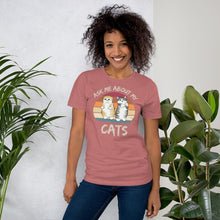 Load image into Gallery viewer, ask me about my cat shirt - j and p hats 