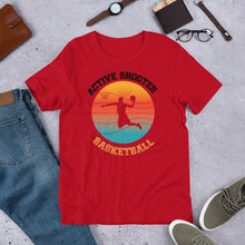 Load image into Gallery viewer, Active Shooter Basketball t shirt | j and p hats 